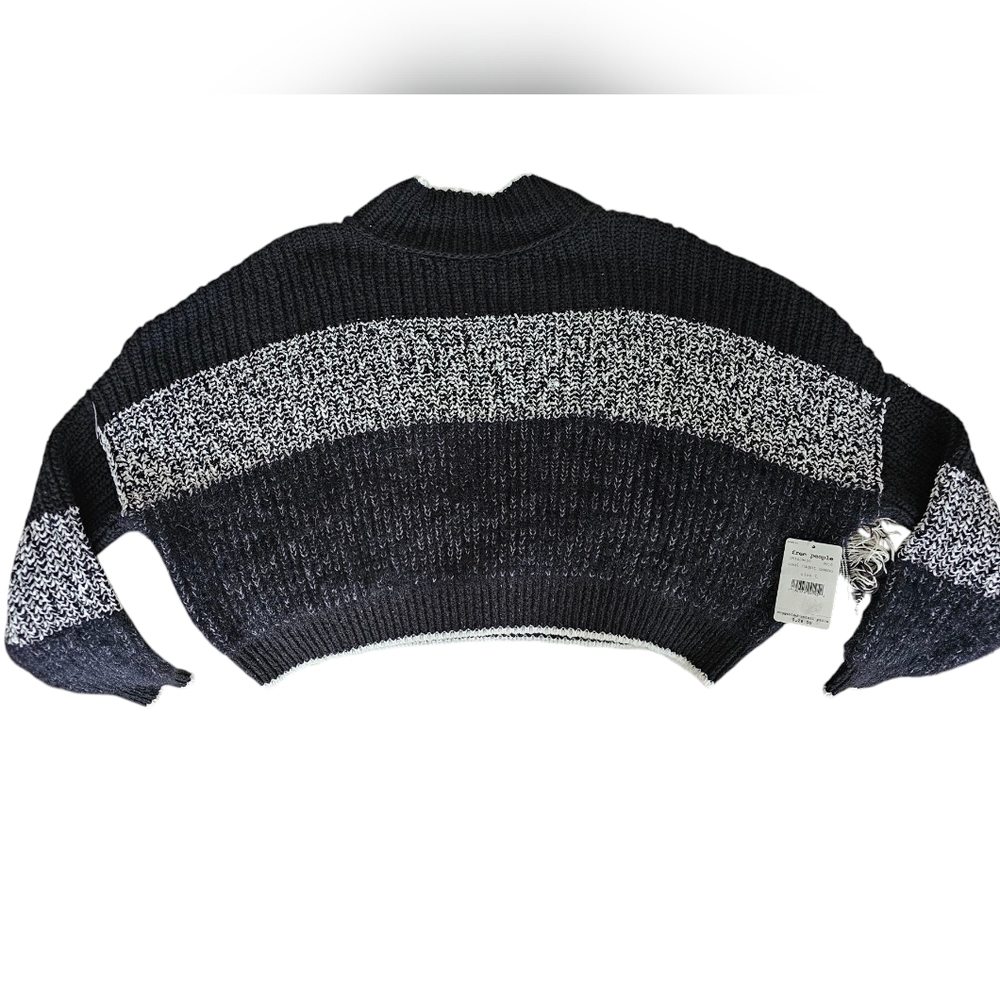 Free People NWT Oversized Crop Sweater L